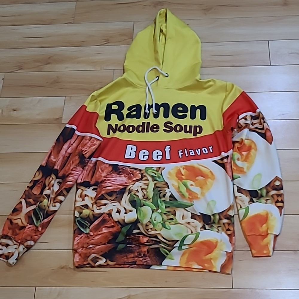 Men's medium Ramen noodle soup hoodie